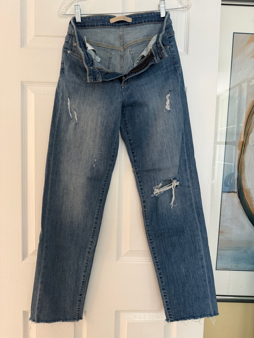 Joe’s Blue Straight-Leg stretch Jeans Size 25